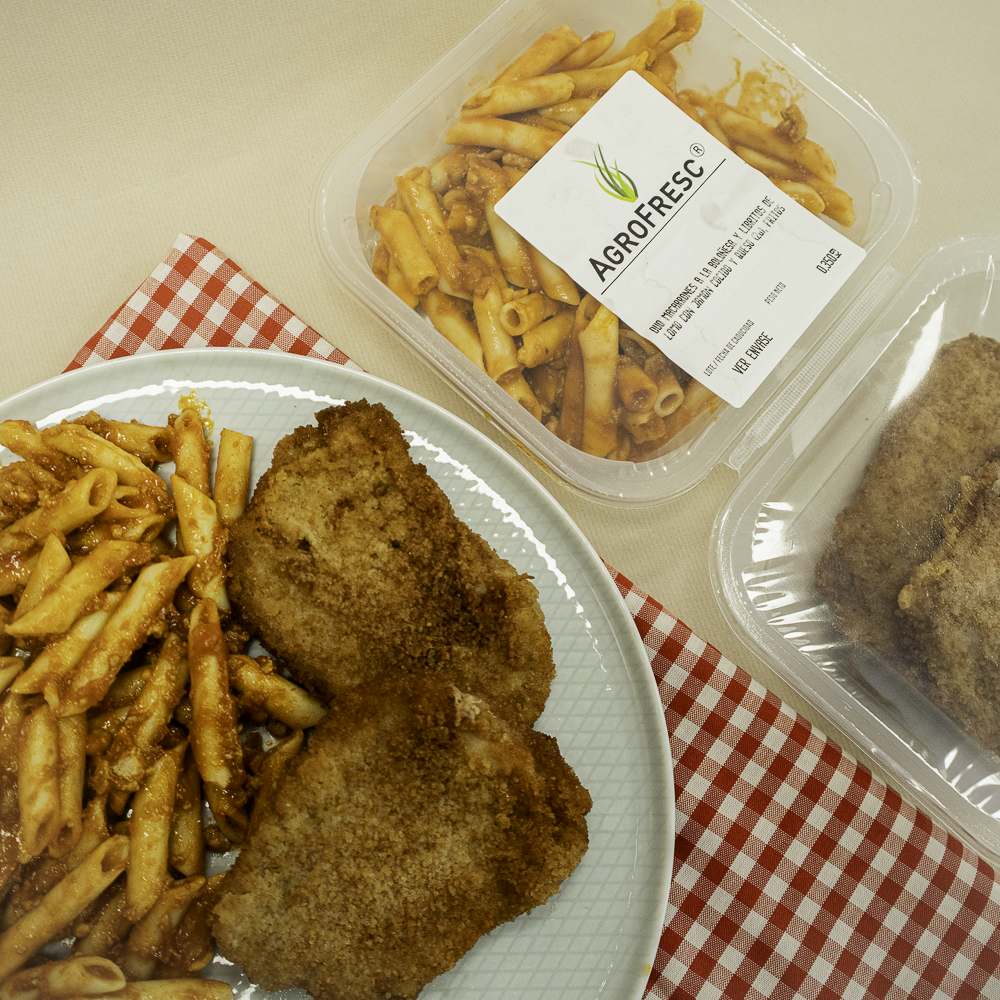 Menú Macarrones + Libritos 350 g Agrofresc