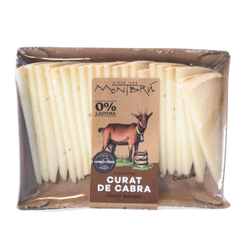 Queso de Cabra Curado Porción Loncheada 160g Montbrú