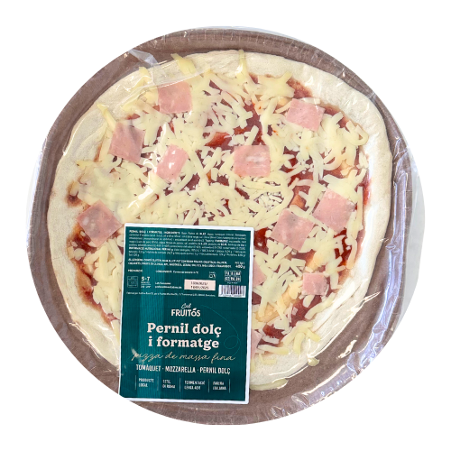 Pizza Jamón Dulce y Queso 30cm Cal Fruitós