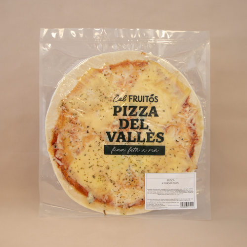Pizza del Vallès 4 Quesos 440g Cal Fruitós