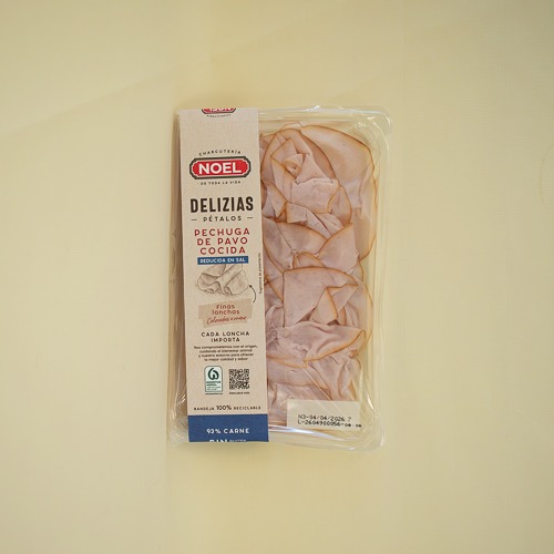 Delicias Pétalos Pechuga de Pavo (Reducida en Sal) 90 g Noel