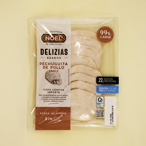 Pechuga de Pollo Asado 100 g Noel
