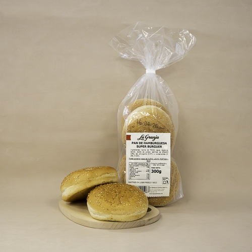 Pan Burger con Sésamo 300 g La Granja