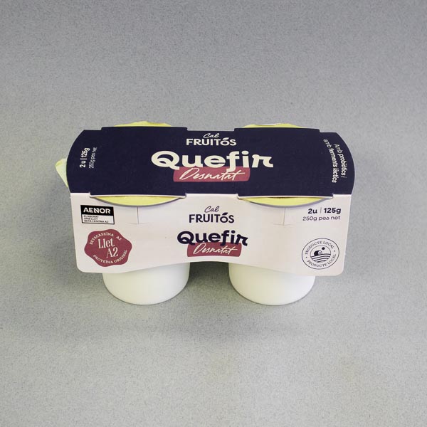 Kéfir Cremoso Desnatado Leche A2 2 x 125 g Cal Fruitós