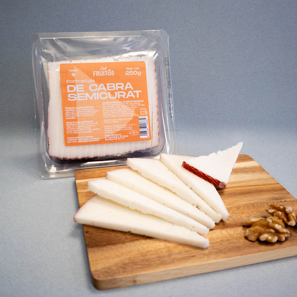 Queso Cabra Semicurado Cortado  250g Cal Fruitós