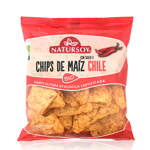 Chips de Maíz y Chili (75 g) Natursoy
