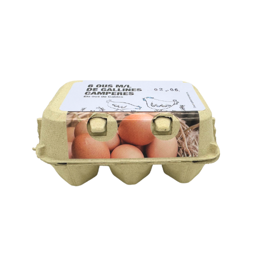 Huevos Gallines Camperas 1/2 Docena de Caldes