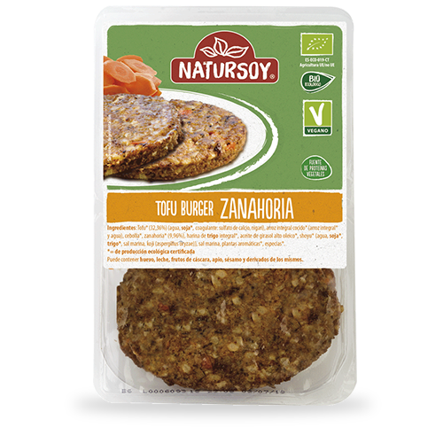 Hamburguesa Tofu/Zanahoria (2x80 g) Natursoy