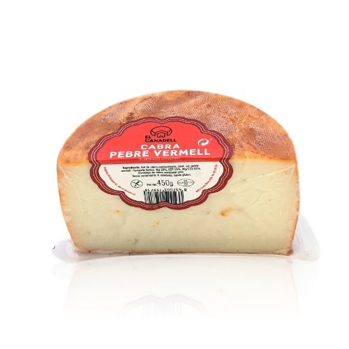 Queso de Cabra con Pimentón Rojo (1/2 u.) (450 g) Canadell