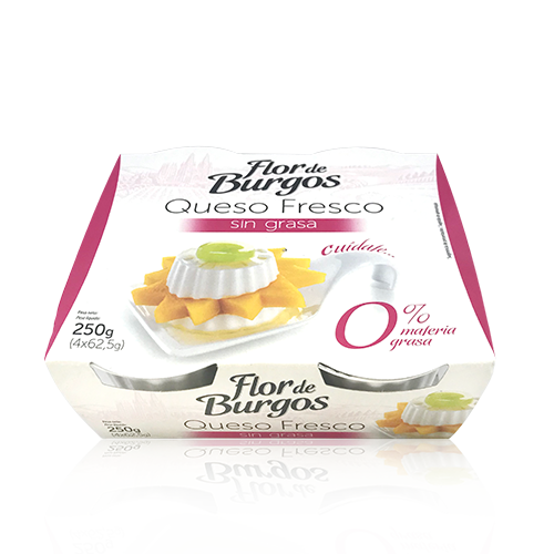Queso Fresco Burgos 0% (4x62,5 g) Flor de Burgos