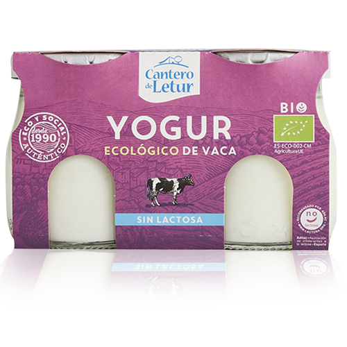 Yogur de Vaca Sin Lactosa Bio (2x125 g) Cantero de Letur