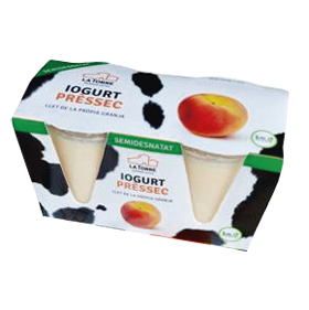 Yogur Semidesnatado Melocotón 125 gr. (Pack 2u.)