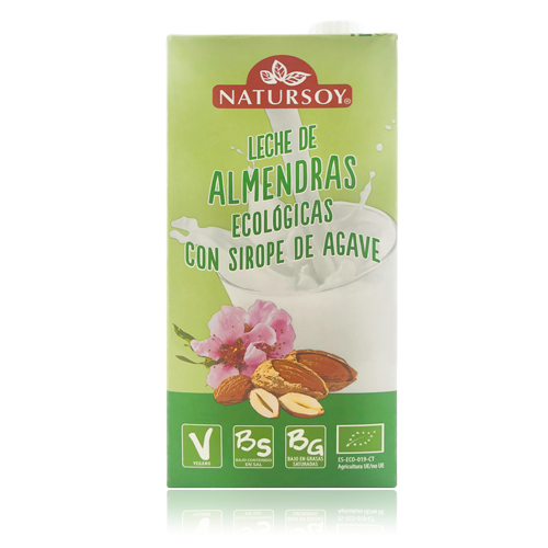 Bebida de Almendras con Sirope de Agave (1l) Bio Natursoy