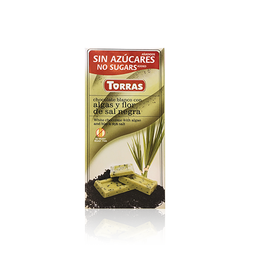 Chocolate Blanco con algas y flor de sal