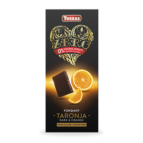 Chocolate Negro Zero de Naranja (125 g) Torras