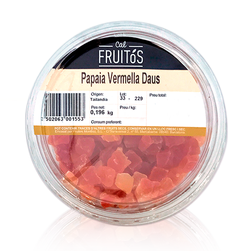 Papaya Roja a dados (200 g)