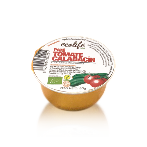 Paté de Tomate con Calabacín Bio (50 g) Ecolife