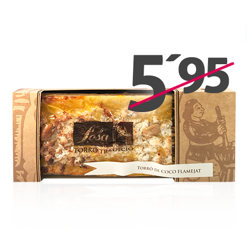 Turrón Coco Flameado (300 g) Sosa Tradición