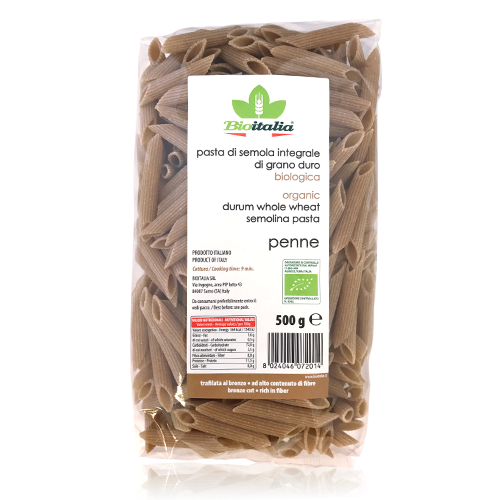 Penne Rigate Integrali Bio (500 g) Bioitalia 