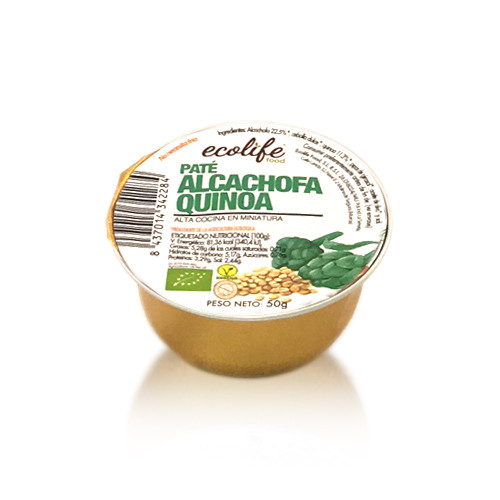 Paté de Alcachofa y Quinoa Bio (50 g) Ecolife