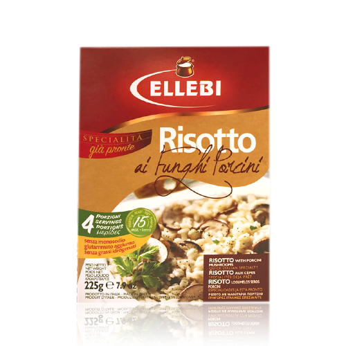 Risotto al Funghi Porcini (225 g) Ellibe