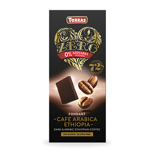 Chocolate Negro de Café Arabica Ethiopia Zero (100 g) Torras