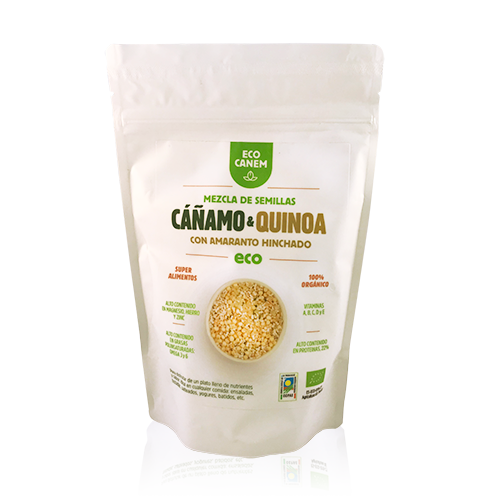 Semillas Cáñamo y Quinoa con Amaranto Hinchado (200 g) EcoCanem