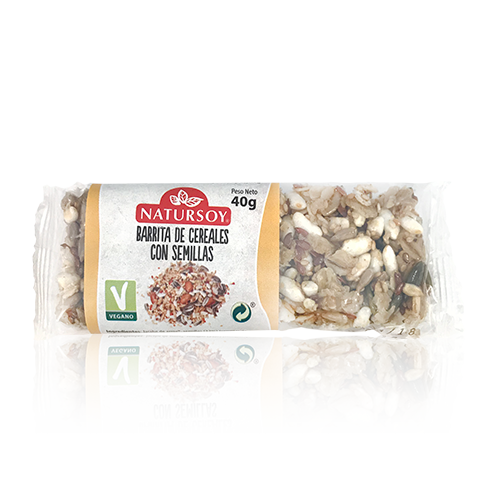 Barrita de Cereales con Semillas (40 g) Natursoy