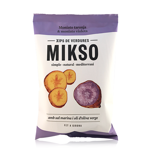 Chips Boniato Naranja y Boniato Violeta (85g) Mikso 