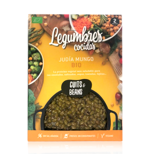 Judía Mungo Ecológica Cocida (200 g) Cuits&Beans