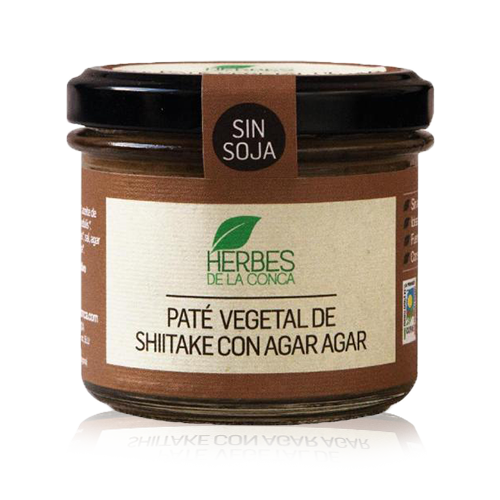 Paté vegetal de shitake con agar agar (110 g) Herbes de la Conca