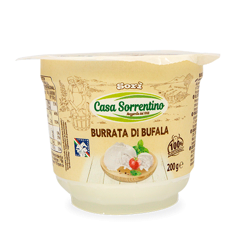 Burrata di Búfala 200g Casa Sorrentino Sori