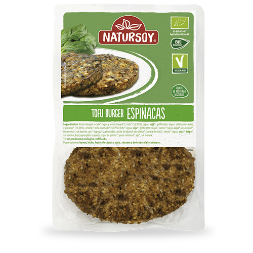 Hamburguesa Tofu y Espinacas (2x80 g) Natursoy