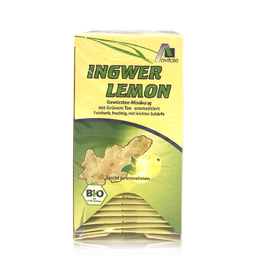 Té verde jengibre limón (20 bolsas) Avitae