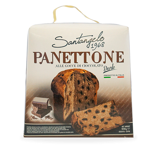 Panettone Alle Gocce di Cioccolato Dark 900g Santangelo