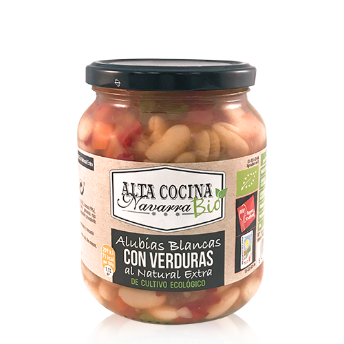 Alubias Blancas con Verduras (660 g) Alta Cocina Navarra