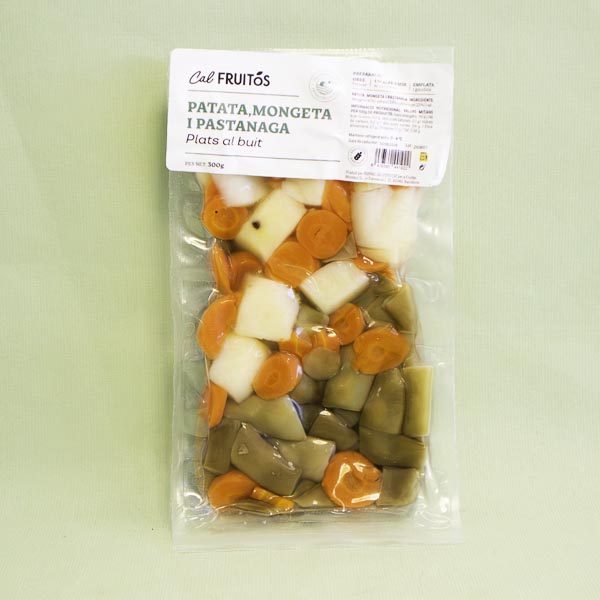 Patata, Judía y Zanahoria cocida (300 g) Cal Fruitós