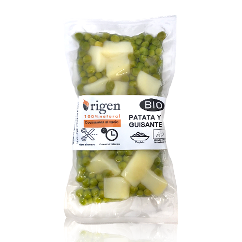 Patata y Guisantes Cocidos Bio (300 g) Origen 