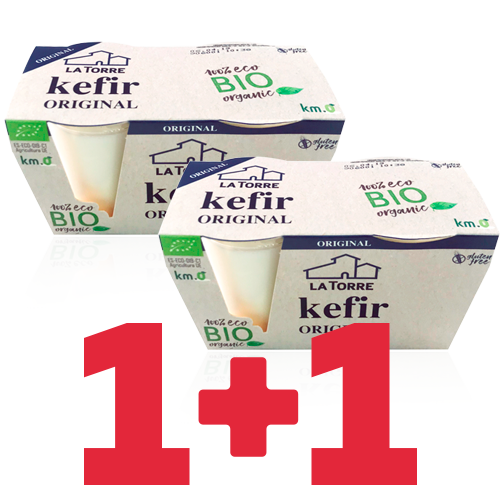 1+1 Kéfir cremoso Natural Bio (2x 125g) La Torre