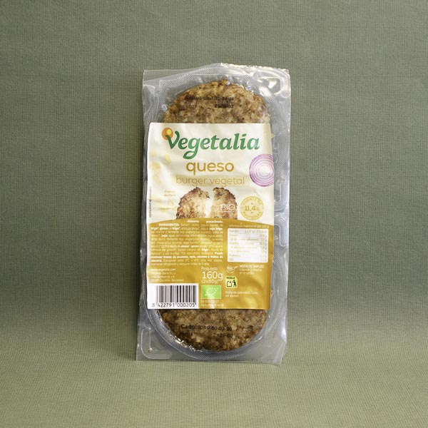 Vegeburguer Seitán y Queso (160 g) Vegetalia
