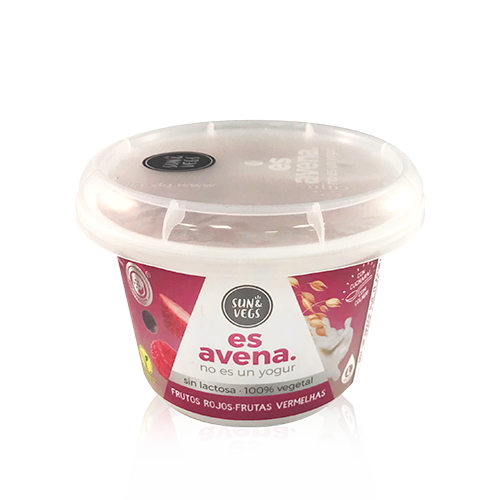 Crema de Avena Frutos Rojos (180 g) Es Avena