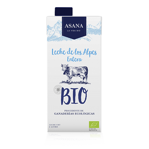 Leche de los Alpes Entera Bio (1 l) Asana