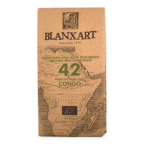 Chocolate con Leche 42% Congo (125 g) Blanxart