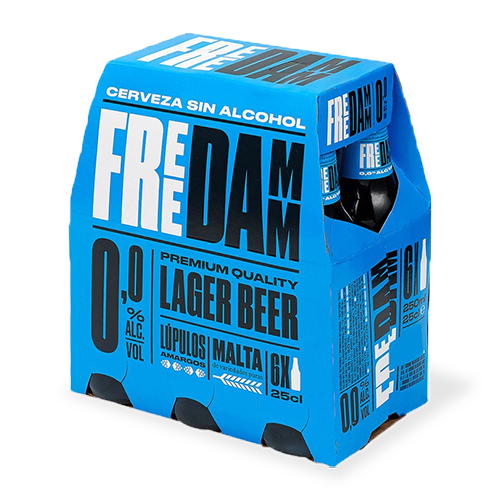 Cervesa Free Damm Ampolla Vidre 25cl Pack 6u.