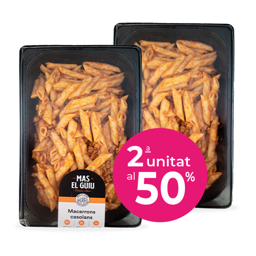 Pack 2º Unidad al 50% Macarrones Caseros (500 g) Mas el Guiu