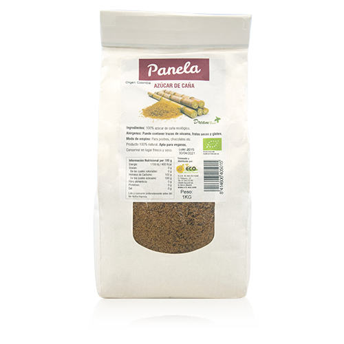 Azúcar de Caña de Panela Bio (1 kg) DreamFoods