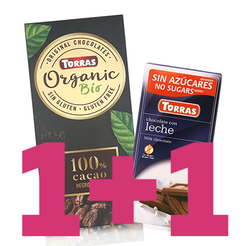 1+1 Chocolate Organic Negre 100% Torras