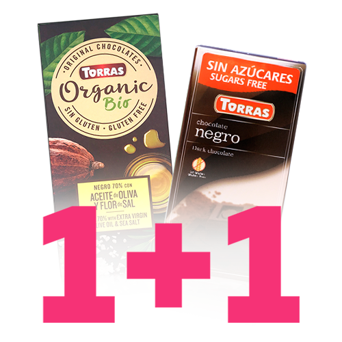 1+1 Choco Organic Negro 70% Torras