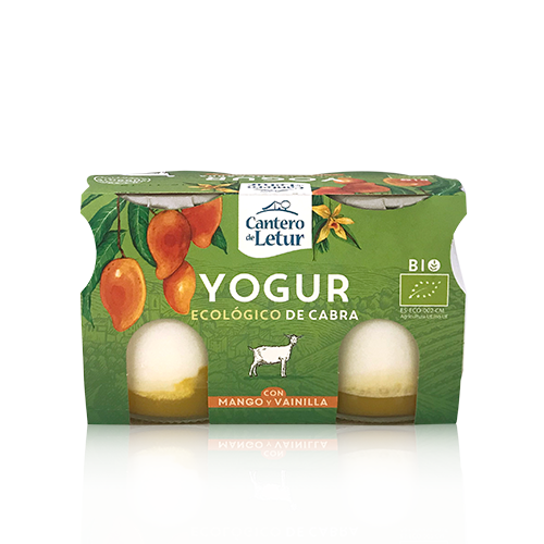 Yogur de Cabra Mango y Vainilla Bio  (2x125 g) Cantero de Letur