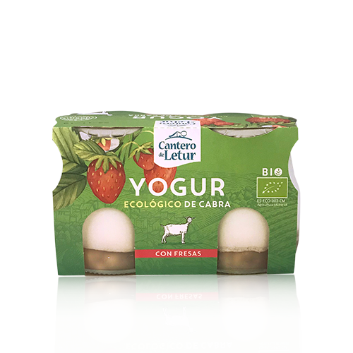 Yogur de Cabra Fresa Bio (2x125 g) Cantero de Letur